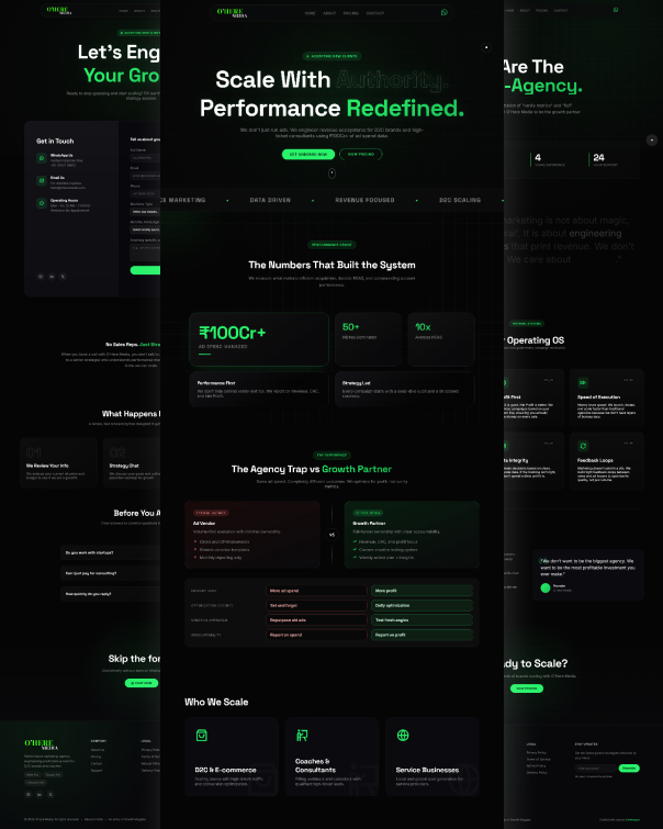 OhereMedia Project : performance marketing agency full stack project