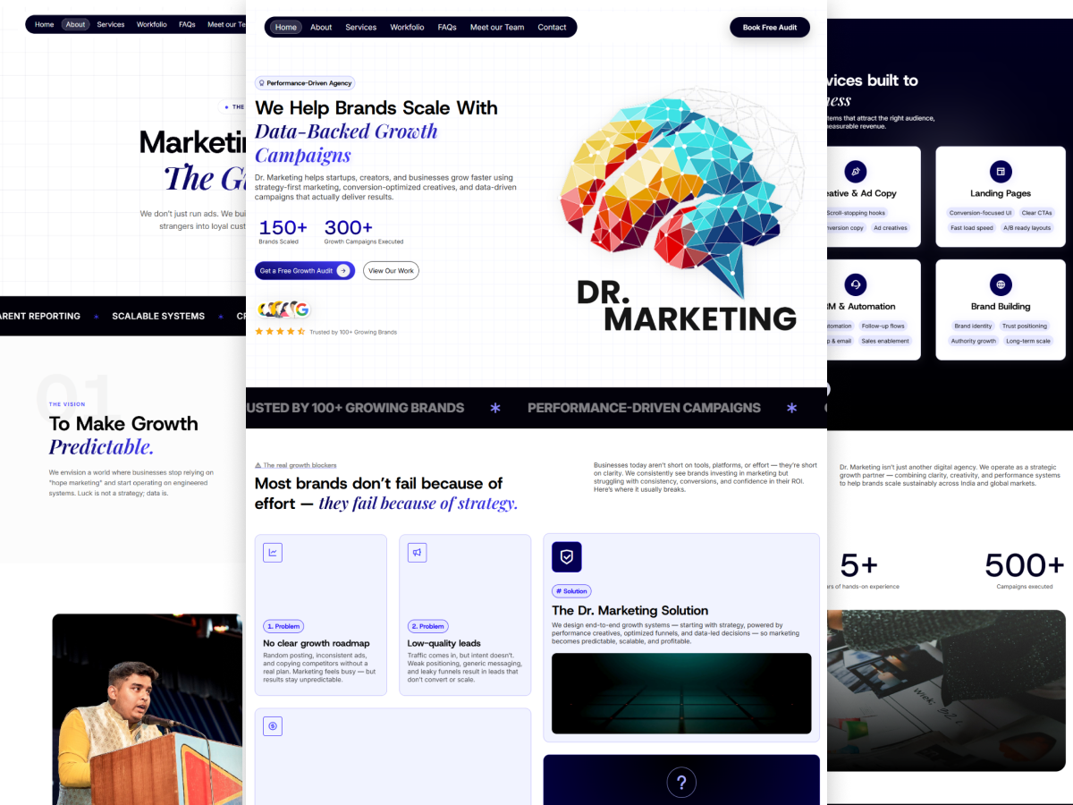 Dr Marketing Website Project