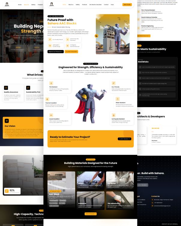 Sahara Industries Website